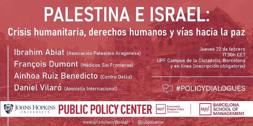 Acto 'Palestina e Israel: Crisis Humanitaria, Derechos Humanos y Vías Hacia la Paz'