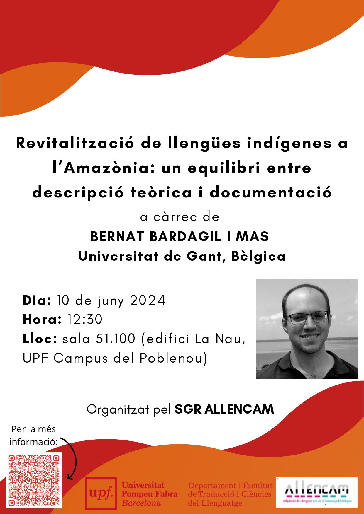 10/06/2024 ALLENCAM Talk amb Bernat Bardagil (Universitat de Gant, Bèlgica)